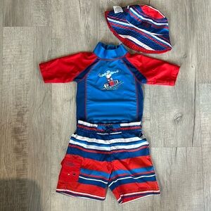 Boy’s UV Skinz 3 Piece Sun and Swim Set Sz 2T